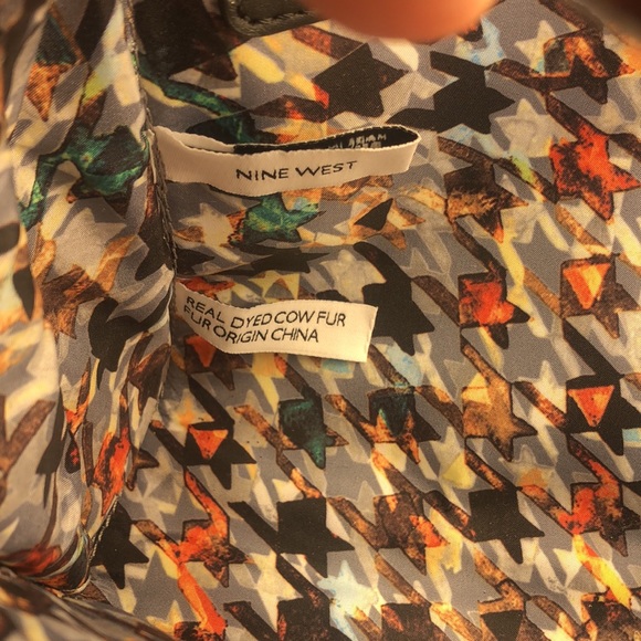 NINE WEST cow fur crossbody bag - Picture 9 of 14